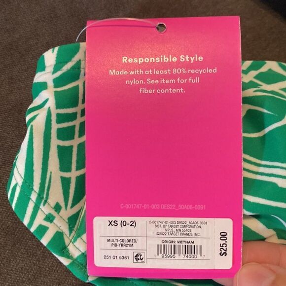 Women’s Tabitha Brown Linear Floral Print Halter Neck Bikini Top XXS (00) - Picture 7 of 9